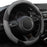 Black Microfiber Steering Wheel Cover 14.5–15"