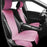2Pcs Front Car Seat Covers Leather Water Proof Seat Protector Universal Fit for Most Cars Suvs and Trucks Black