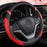 Steering Wheel Cover for Women Leather Universal Steering Wheel Covers for Car 15 Inch (Pink)
