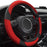 Black Microfiber Steering Wheel Cover 14.5–15"