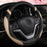 Steering Wheel Cover for Women Leather Universal Steering Wheel Covers for Car 15 Inch (Pink)
