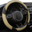 Black Microfiber Steering Wheel Cover 14.5–15"