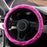 Luxury Red Rhinestone Steering Wheel Cover – Soft Leather, Anti-Slip Grip, Universal 15 Inch Fit for Cars, SUVs, Vans & Trucks