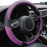 Black Microfiber Steering Wheel Cover 14.5–15"
