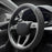 Nappa Leather Steering Wheel Cover, Elegant Diamond Checkered Design, Non-Slip Wear-Resistant, Enhance Driving Comfort,