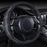 Premium Universal Sport Steering Wheel Cover 14.5-15 Inch – Soft Microfiber Leather, Anti-Slip Grip, Comfortable Fit for Most Cars, SUVs & Trucks – Black & Yellow