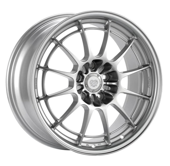 Enkei NT03+M 18X9.5 5X114.3 40Mm Offset 72.6Mm Bore Silver Wheel for G35/350Z